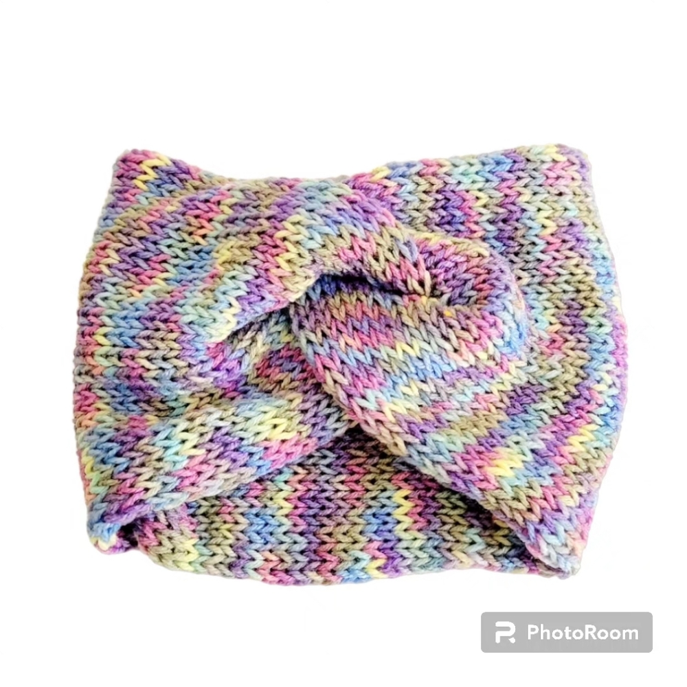 Multicolor handmade adultsized Headband| earwarmer